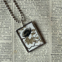 Are You My Mother? vintage children's book illustrations, up-cycled to soldered glass pendant