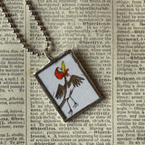 Are You My Mother? vintage children's book illustrations, up-cycled to soldered glass pendant