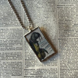 Walrus - vintage children's book illustration up-cycled to soldered glass pendant