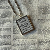 Gorey - Cat  Vintage book illustrations, hand-soldered glass pendant