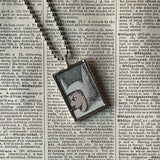 Wild Things, Max, Sendak, vintage children's book illustrations, up-cycled to soldered glass pendant