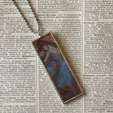 Edgar Degas, Ballet Dancers, paintings upcycled to hand-soldered glass pendant