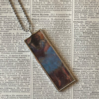 Edgar Degas, Ballet Dancers, paintings upcycled to hand-soldered glass pendant