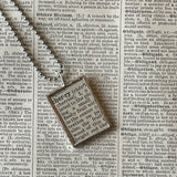 1 Cherries, vintage botanical dictionary illustration, up-cycled to soldered glass pendant