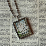 Winnie the Pooh childrens' book illustrations up-cycled to hand-soldered glass pendant
