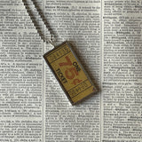 Vintage carnival ticket - 75 cents upcycled to soldered glass pendant