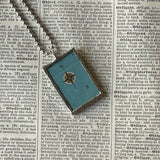 1 Berlin, vintage map, hand-soldered glass pendant