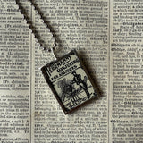 Card tricks, Conjuring for Amatures, vintage books, illustration up-cycled to soldered glass pendant