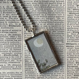 Wild Things, Max, Sendak, vintage children's book illustrations, up-cycled to soldered glass pendant