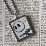 Nightmare Before Christmas, concept drawings up-cycled to soldered glass pendant