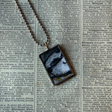 Harry the Dirty Dog, vintage illustrations, up-cycled to soldered glass pendant