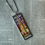 Golden Gate Bridge, Treasure Island, vintage San Francisco Travel images, upcycled hand soldered glass pendant