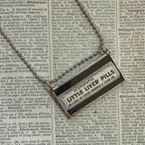 Vintage Little Liver Pills, vintage Sears Catalog illustrations, upcycled to hand soldered glass pendant