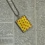 Put me in the Zoo, original illustrations from vintage book, up-cycled to soldered glass pendant