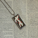 Henri Matisse, Jazz paper cut outs, upcycled to soldered glass pendant