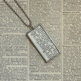 Mushroom and fungus, vintage natural history illustrations up-cycled to soldered glass pendant