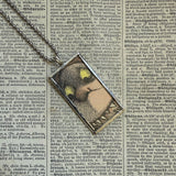 00Wild Things, Max, Sendak, vintage children's book illustrations, up-cycled to soldered glass pendant