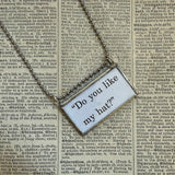 Go Dog Go, original illustrations from vintage book, up-cycled to soldered glass pendant