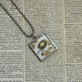 Are You My Mother? vintage children's book illustrations, up-cycled to soldered glass pendant