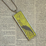 Wizard of Oz, vintage children's book illustrations, up-cycled to soldered glass pendany