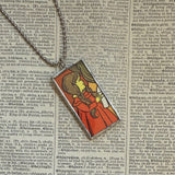 Wizard of Oz, vintage children's book illustrations, up-cycled to soldered glass pendant