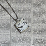 Harry the Dirty Dog, vintage illustrations, up-cycled to soldered glass pendant