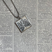 Harry the Dirty Dog, vintage illustrations, up-cycled to soldered glass pendant