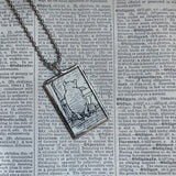 Winnie the Pooh childrens' book illustrations up-cycled to hand-soldered glass pendant