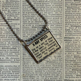 X-Ray Specs, vintage comic book advertisement, upcycled to soldered glass pendant