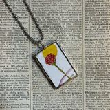 Little Prince, original illustrations from vintage book, up-cycled to soldered glass pendant