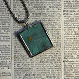 Ireland, Irish Free State, vintage map, hand-soldered glass pendant