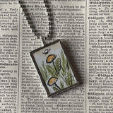 Harry the Dirty Dog, vintage illustrations, up-cycled to soldered glass pendant