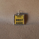 Wrist Radio, vintage 1970s comic book advertisement, upcycled to soldered glass pendant