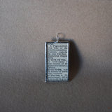 1Vulture, vintage 1930s dictionary illustration, upcycled to soldered glass pendant